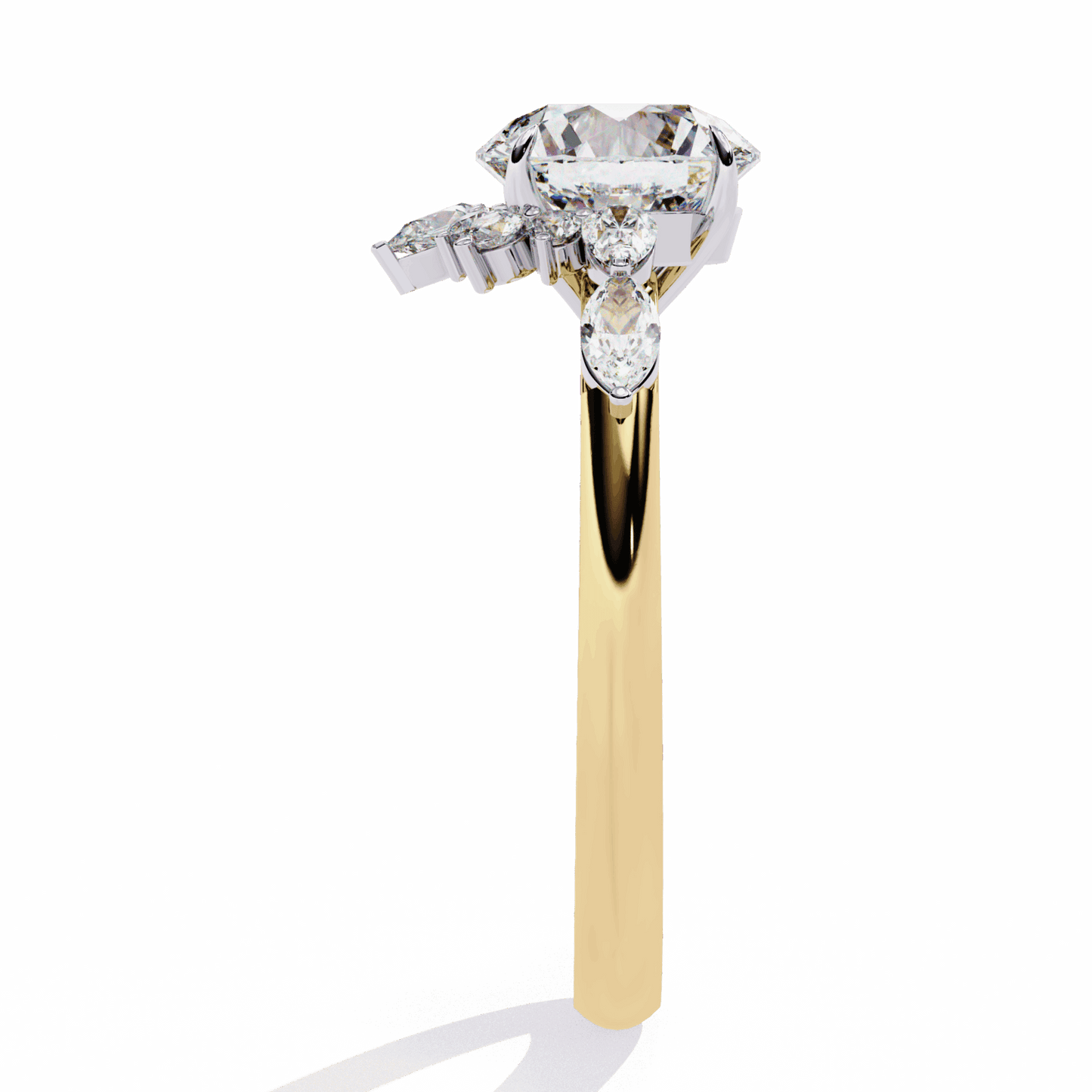 3.5 Carat Round Signature Wear Ring in Moissanite | House of Estara