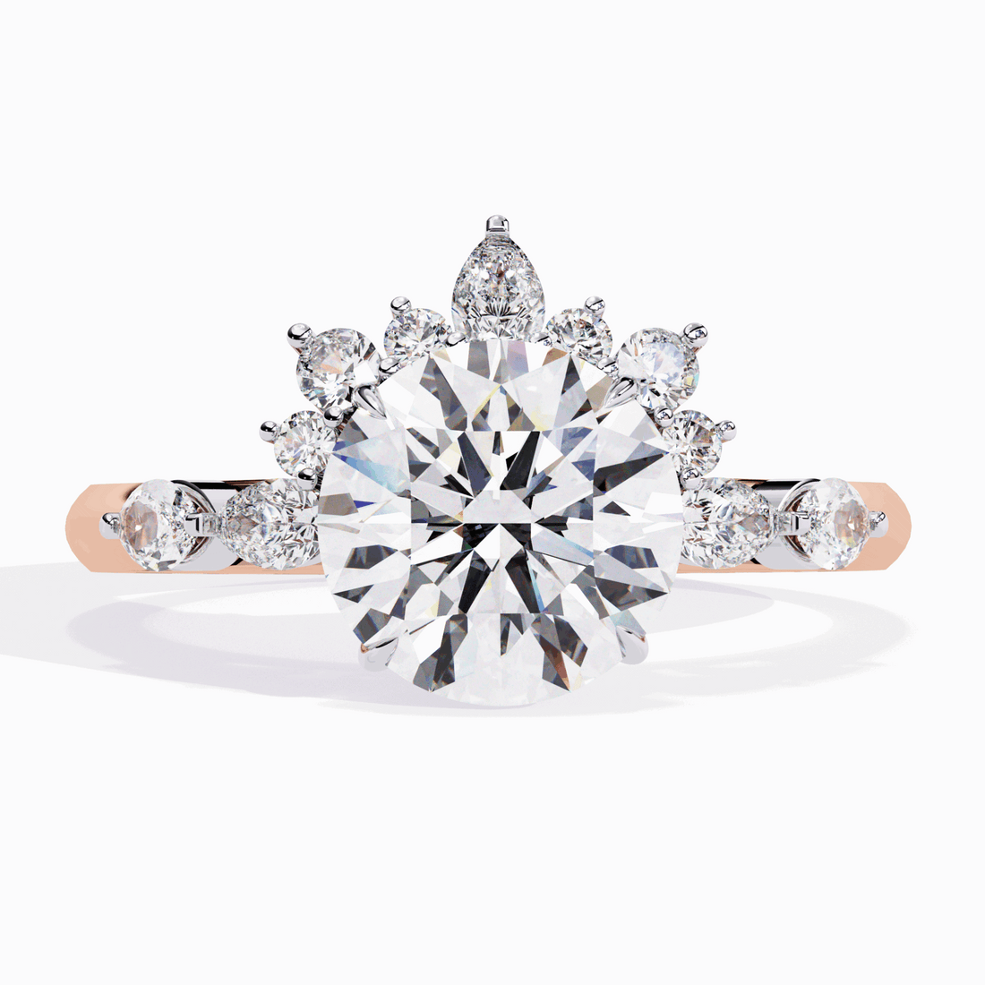 3.5 Carat Round Signature Wear Ring in Moissanite | House of Estara