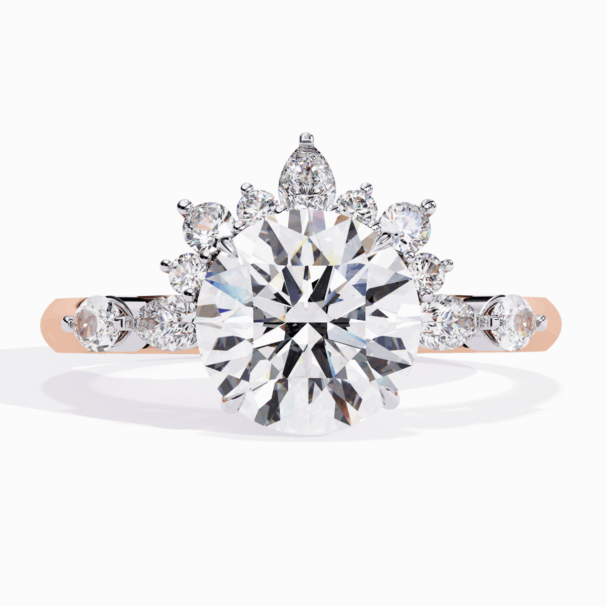 3.5 Carat Round Signature Wear Ring in Moissanite | House of Estara