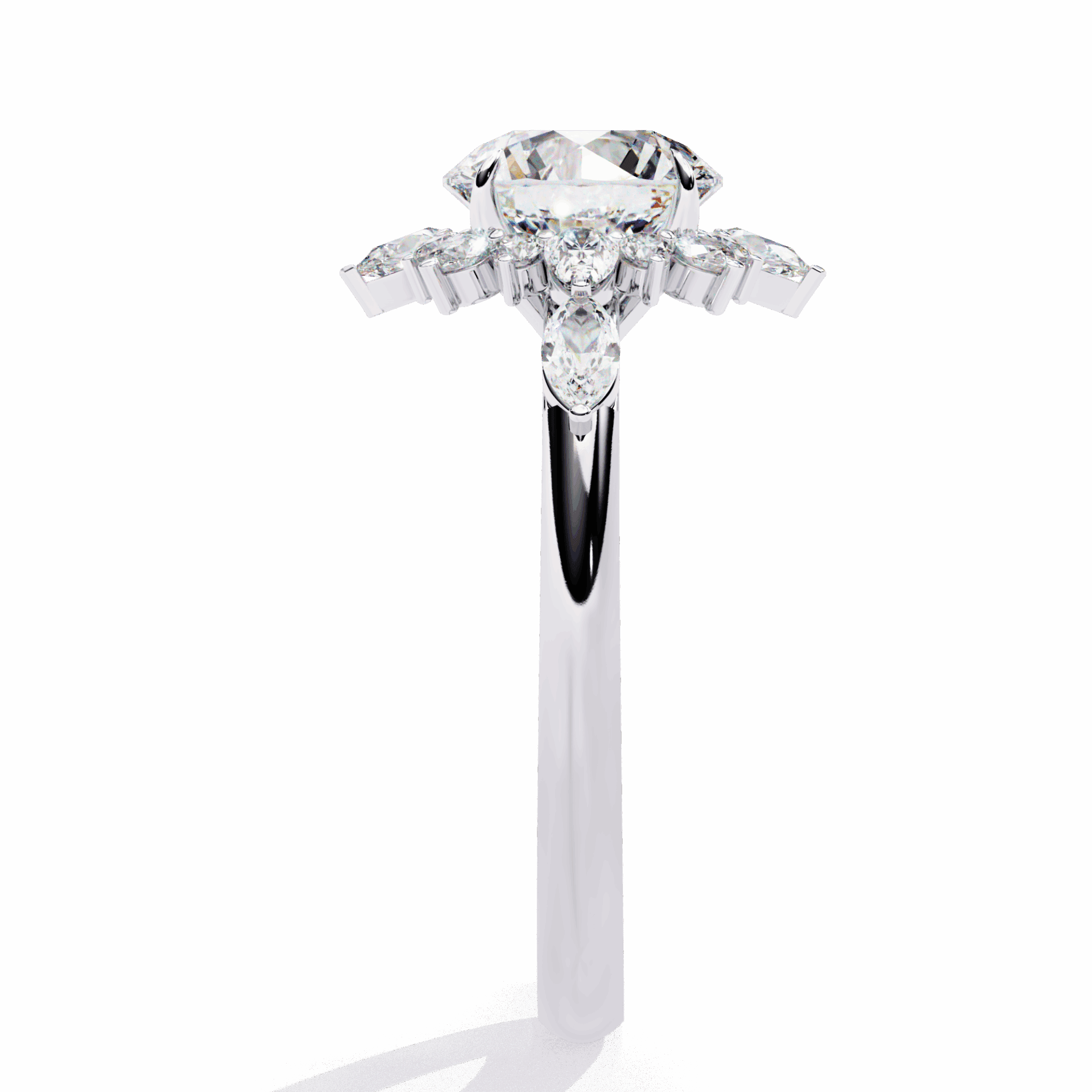 2 Carat Round Signature Wear Ring in Moissanite | House of Estara