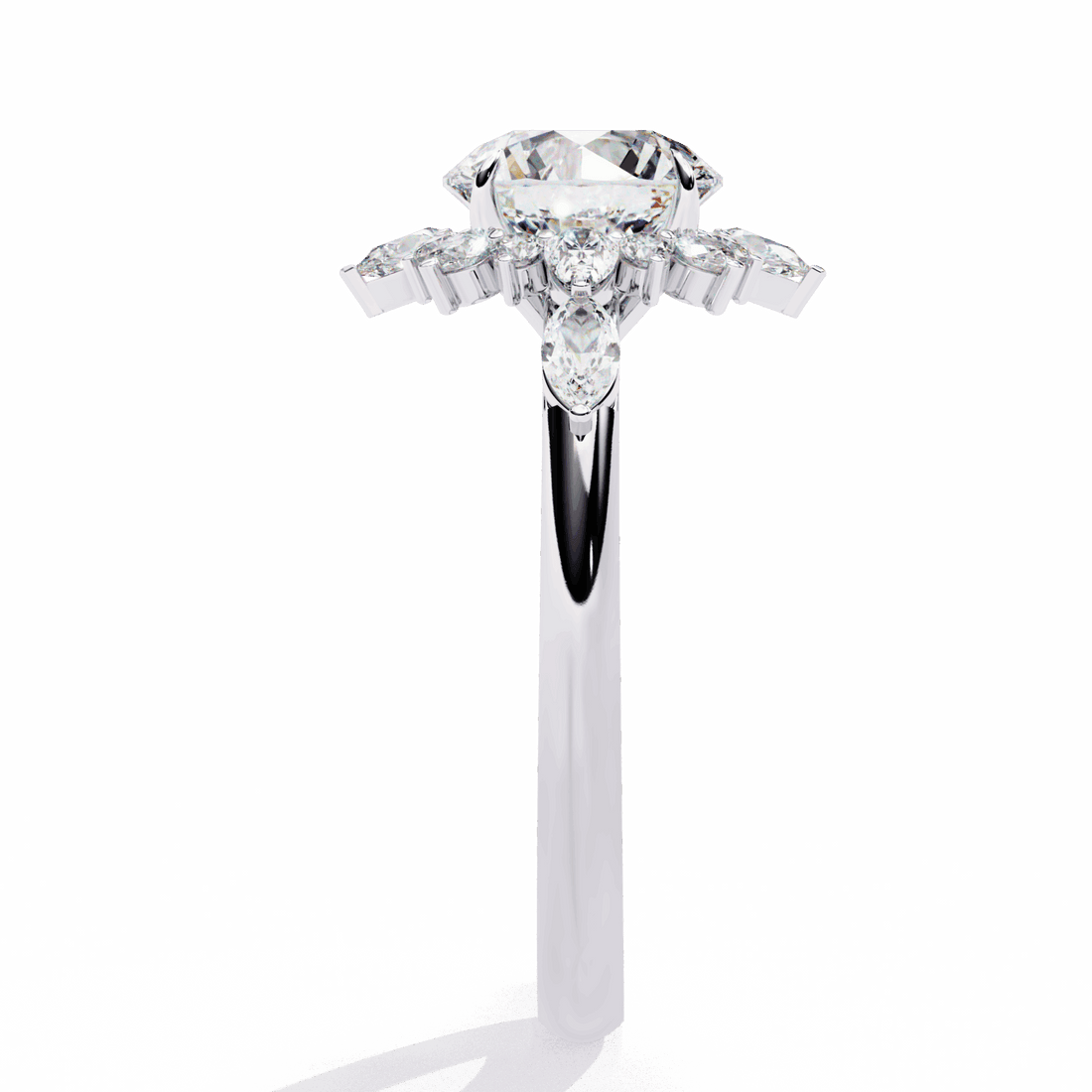 2 Carat Round Signature Wear Ring in Moissanite | House of Estara