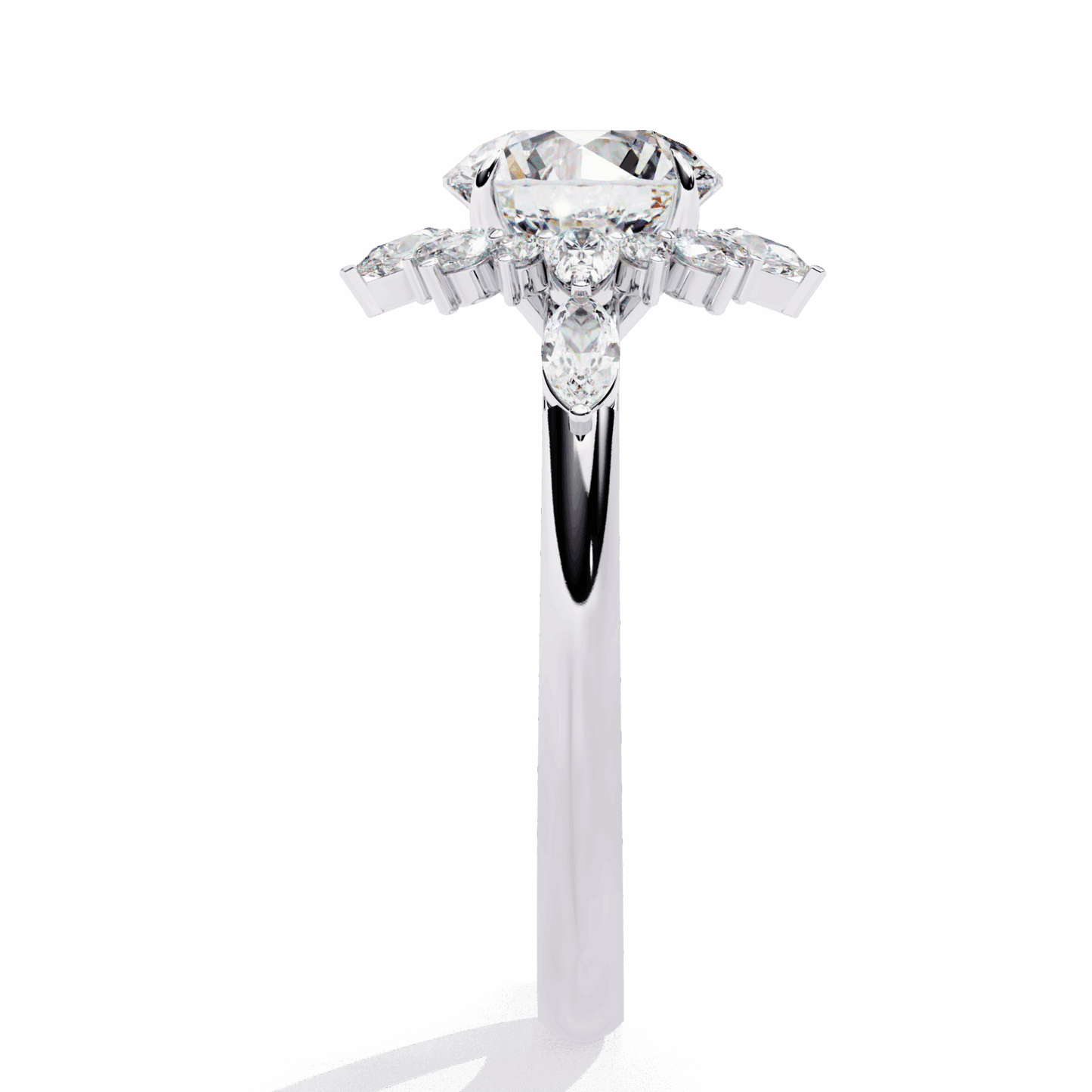 2 Carat Round Signature Wear Ring in Moissanite | House of Estara