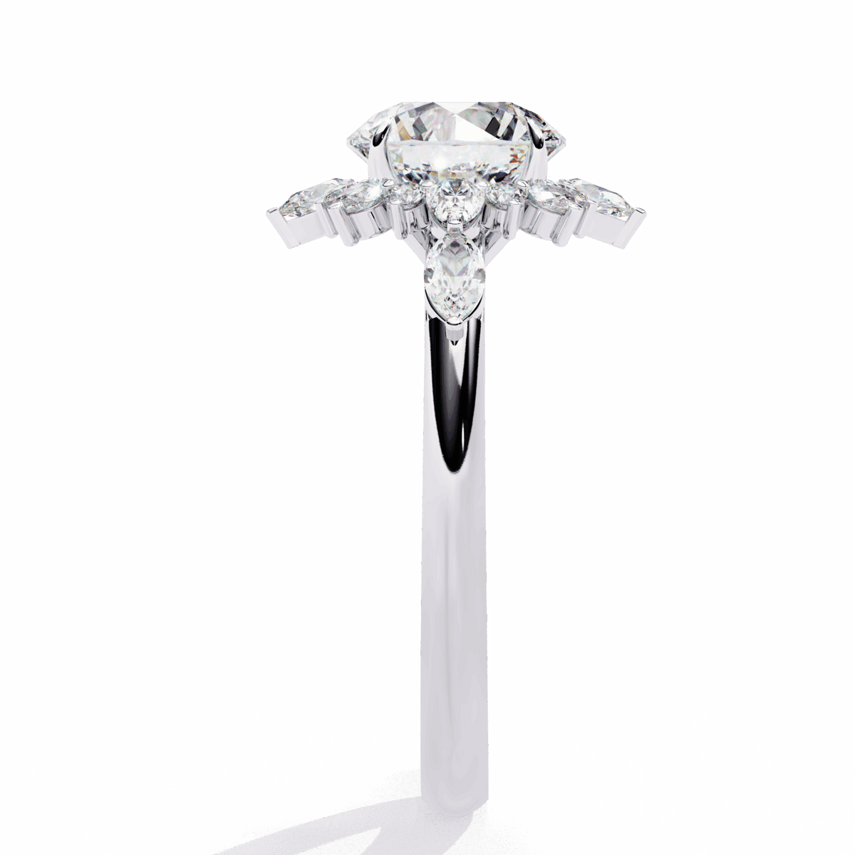 2 Carat Round Signature Wear Ring in Moissanite | House of Estara