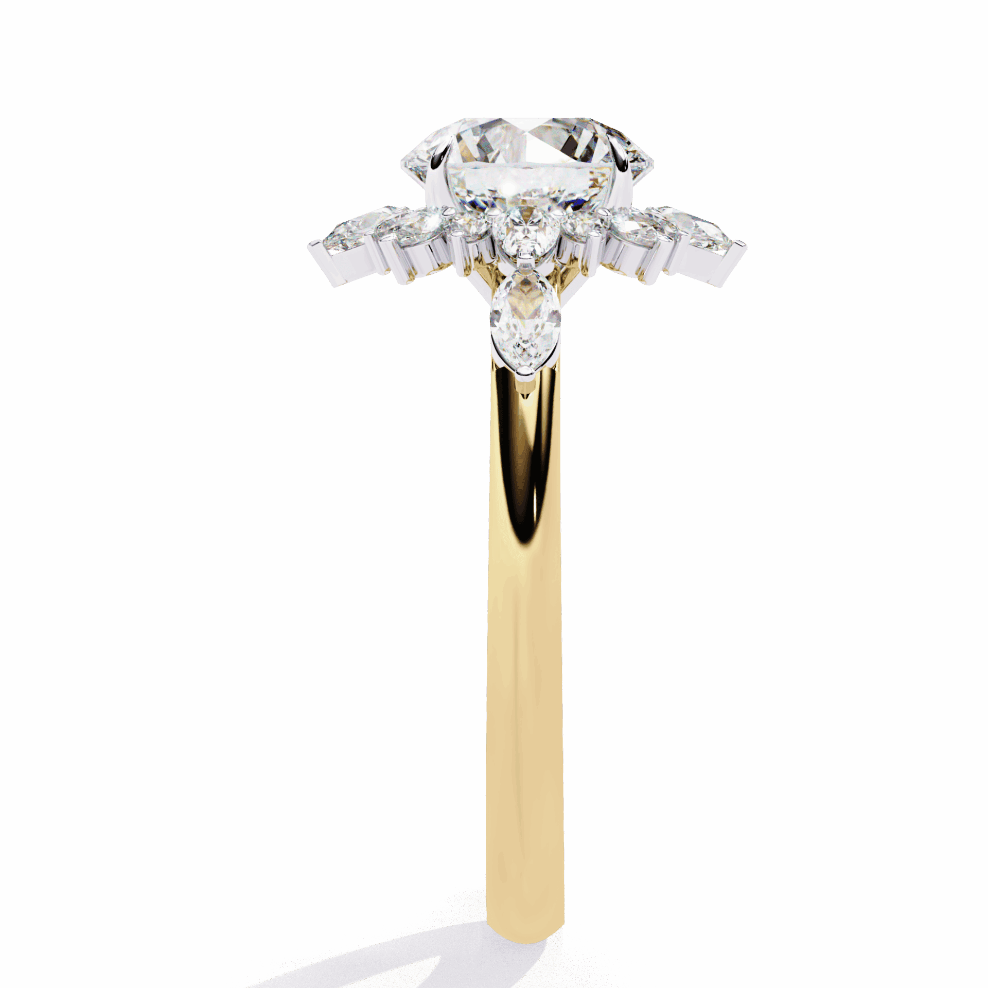2 Carat Round Signature Wear Ring in Moissanite | House of Estara