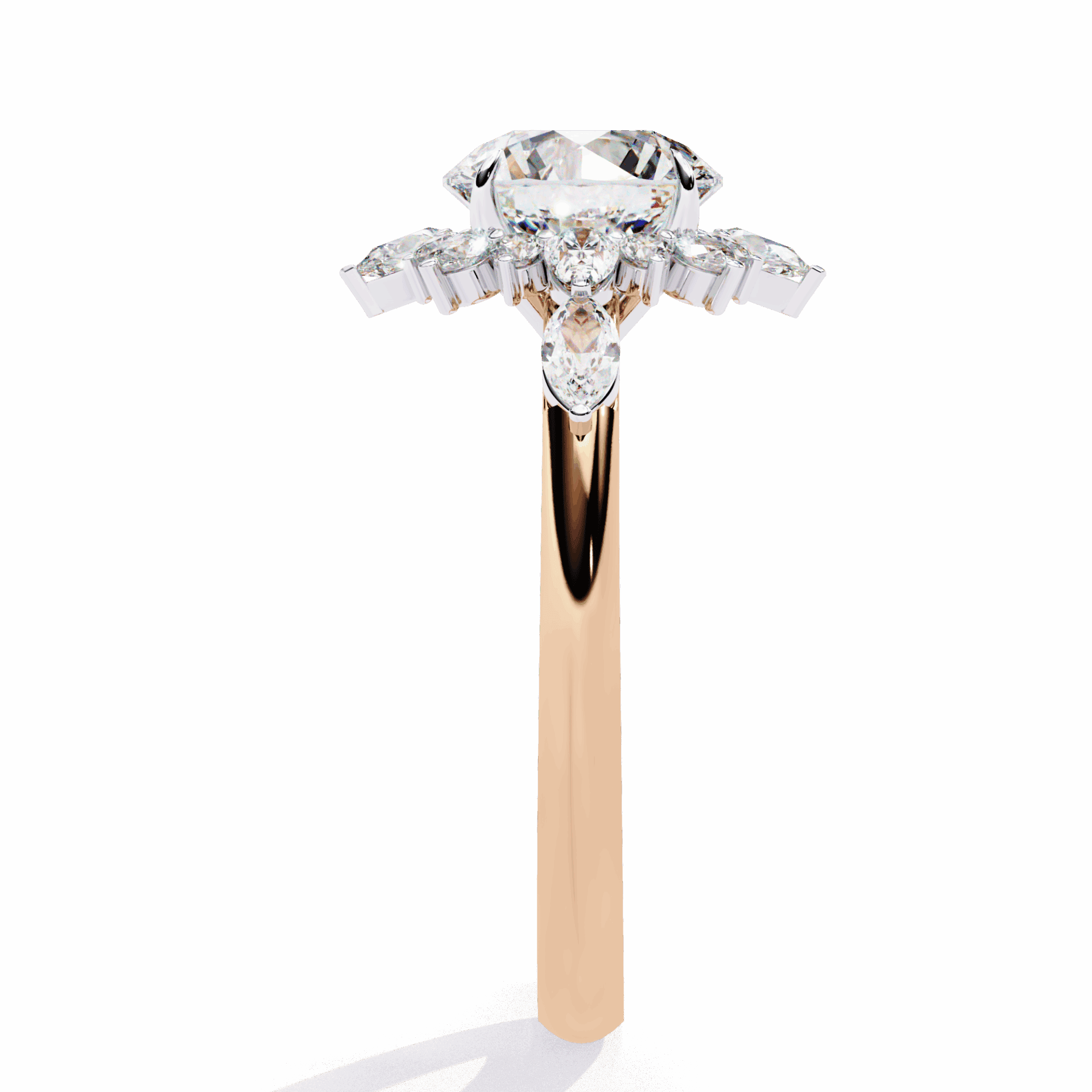 2 Carat Round Signature Wear Ring in Moissanite | House of Estara