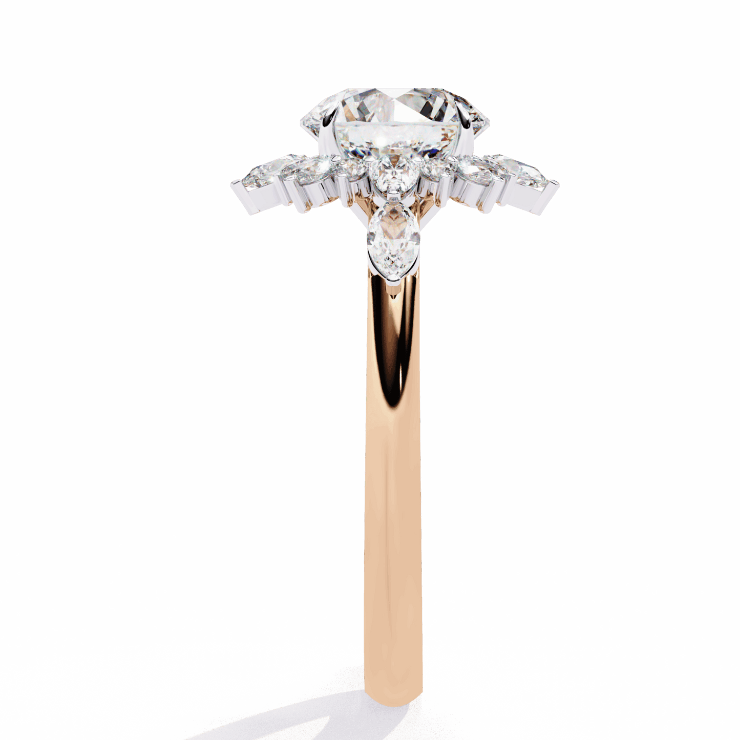2 Carat Round Signature Wear Ring in Moissanite | House of Estara