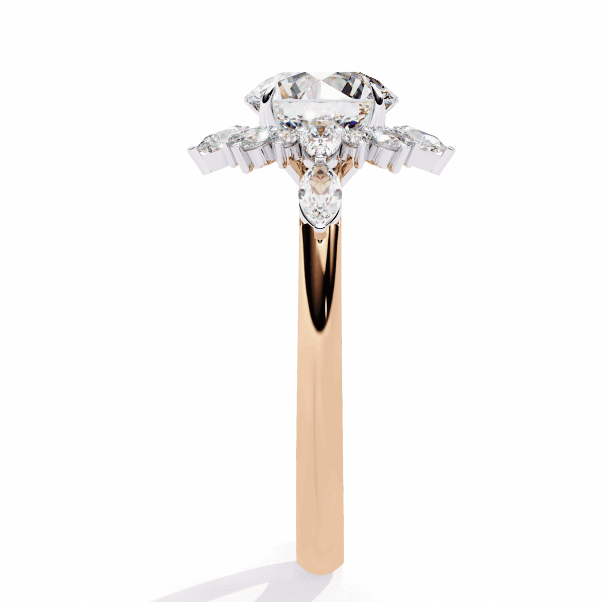 2 Carat Round Signature Wear Ring in Moissanite | House of Estara