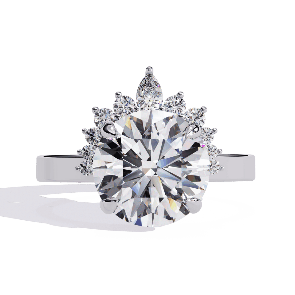 Refined Sparkle Round Halo