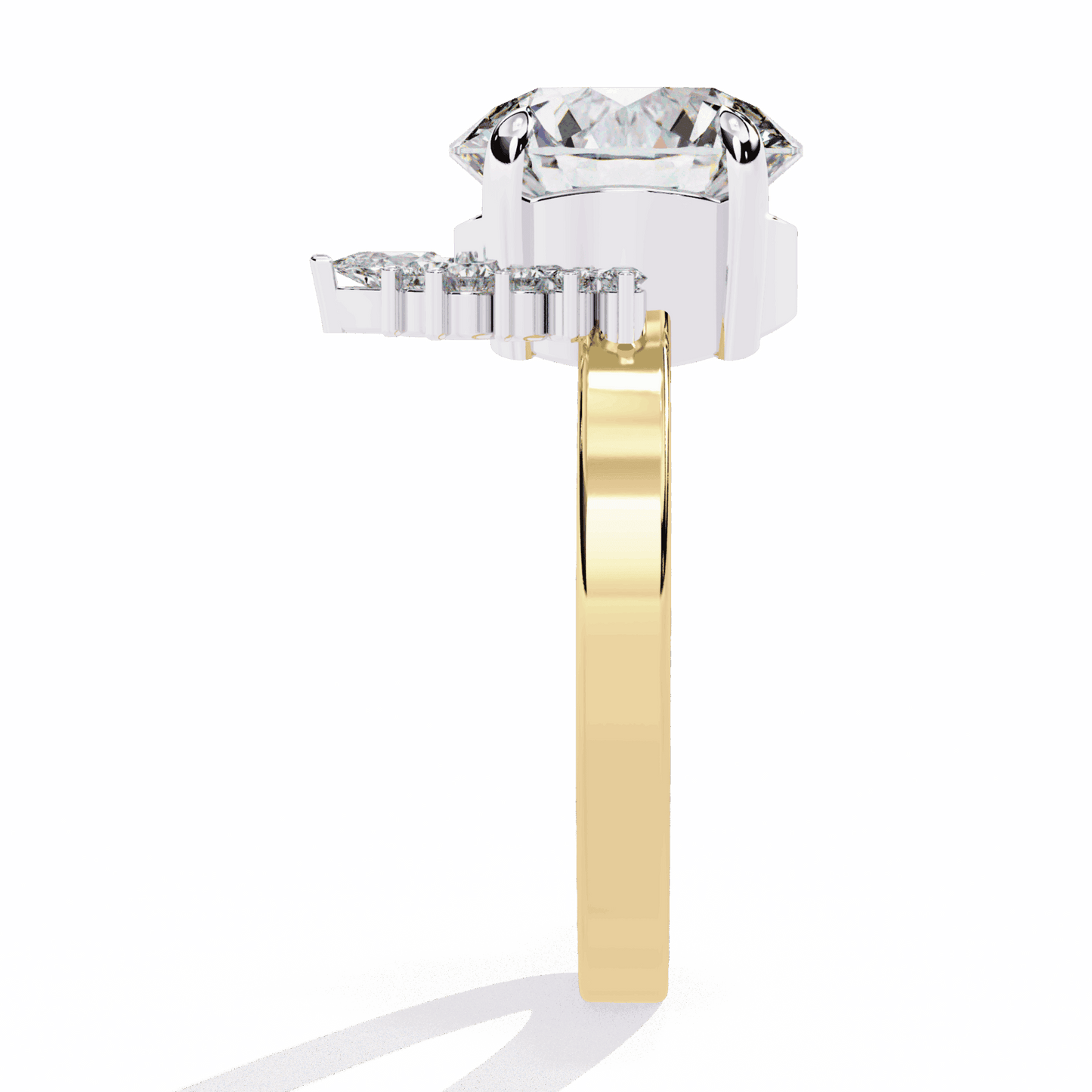 3.5 Carat Round Refined Sparkle Ring in Moissanite | House of Estara