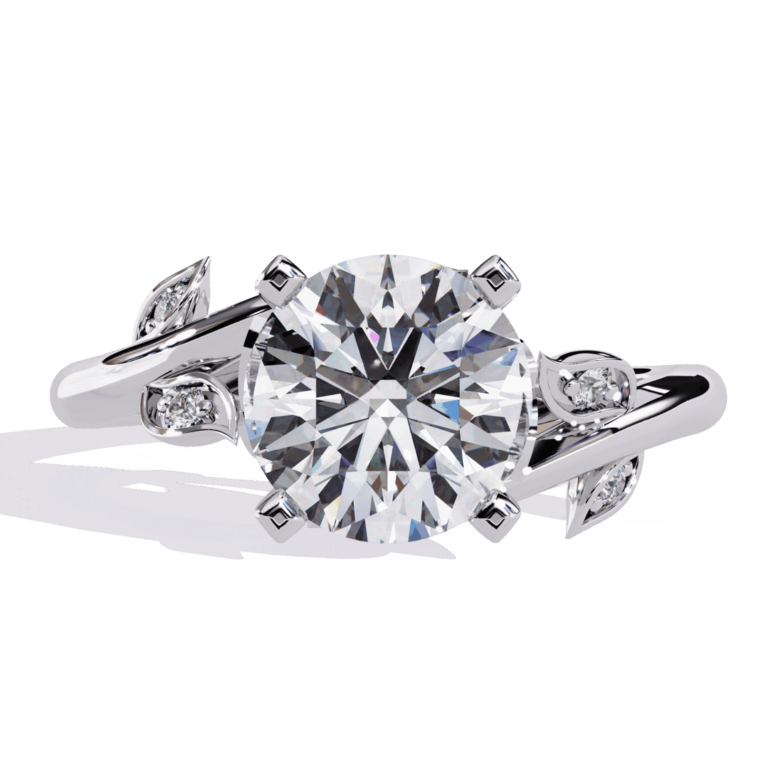 1.75 Carat Round Signature Wear Ring in Moissanite | House of Estara