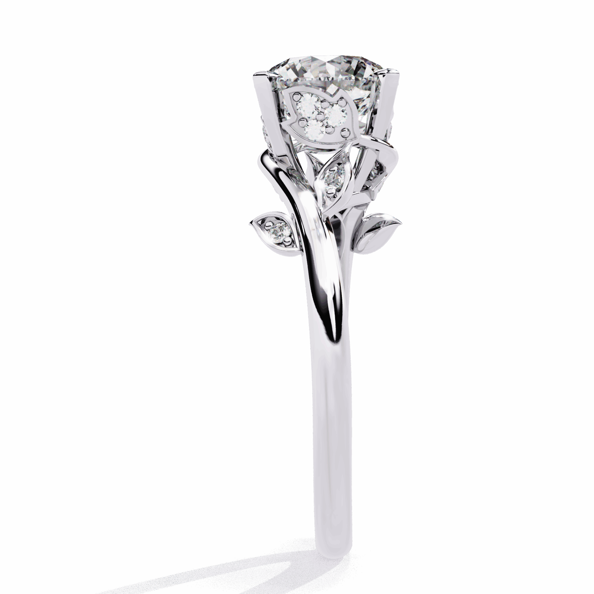 1.75 Carat Round Signature Wear Ring in Moissanite | House of Estara