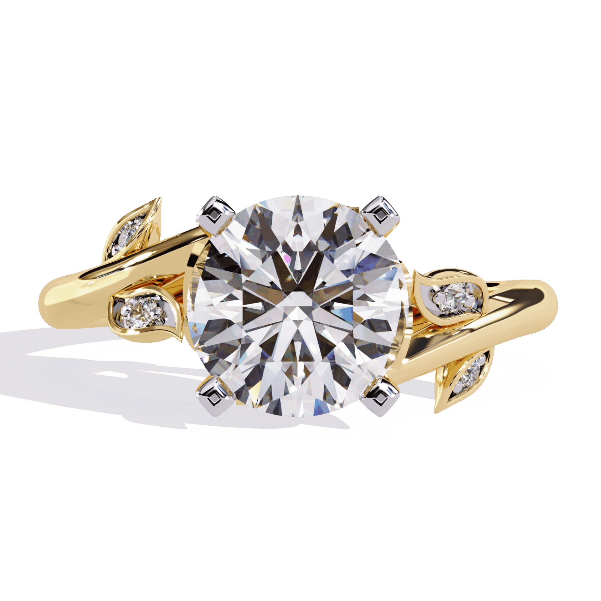 1.75 Carat Round Signature Wear Ring in Moissanite | House of Estara
