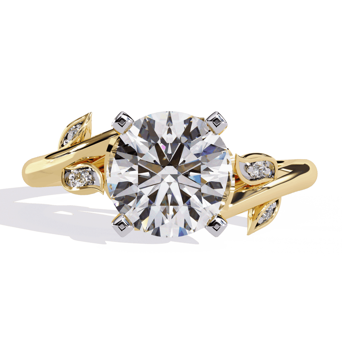 1.75 Carat Round Signature Wear Ring in Moissanite | House of Estara