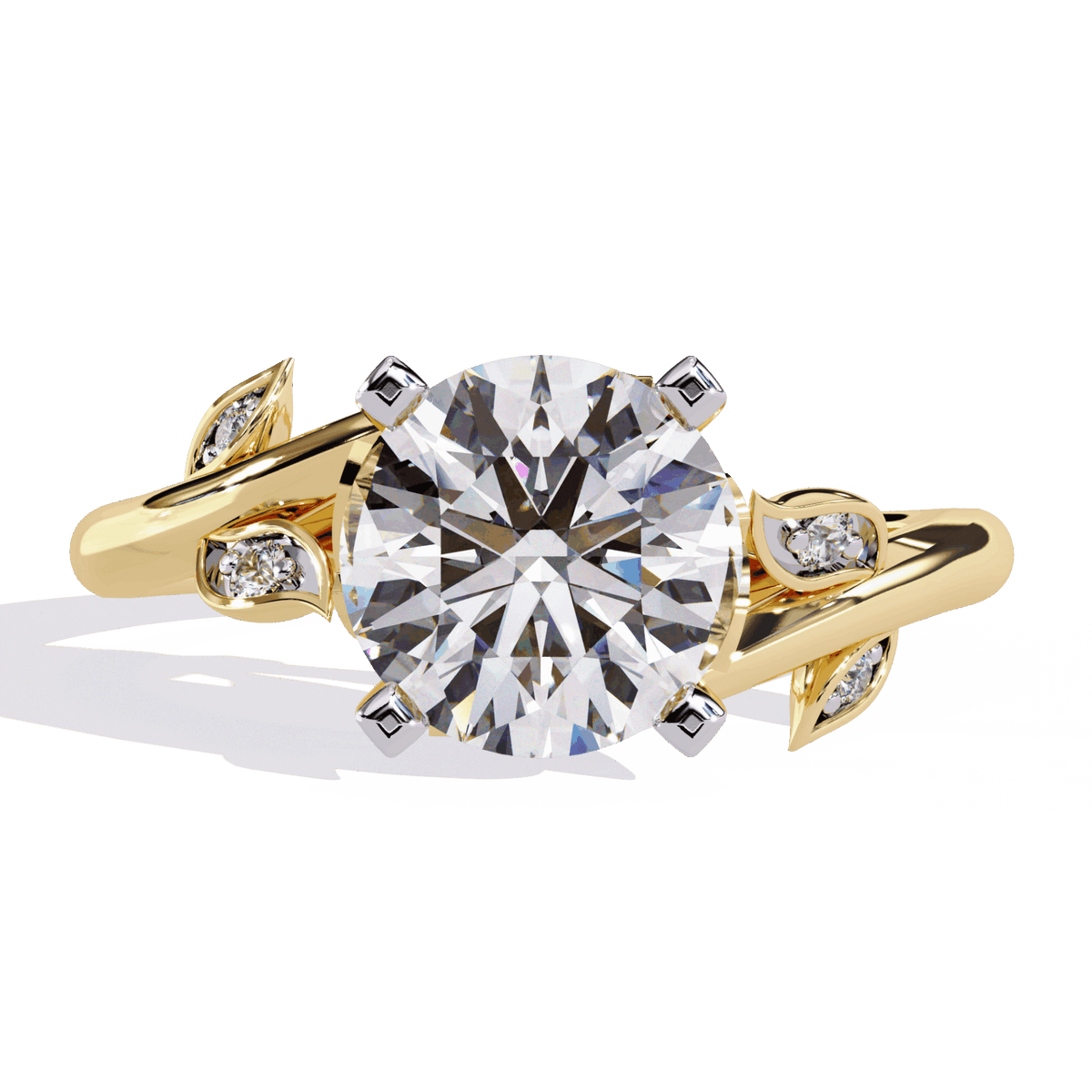 1.75 Carat Round Signature Wear Ring in Moissanite | House of Estara