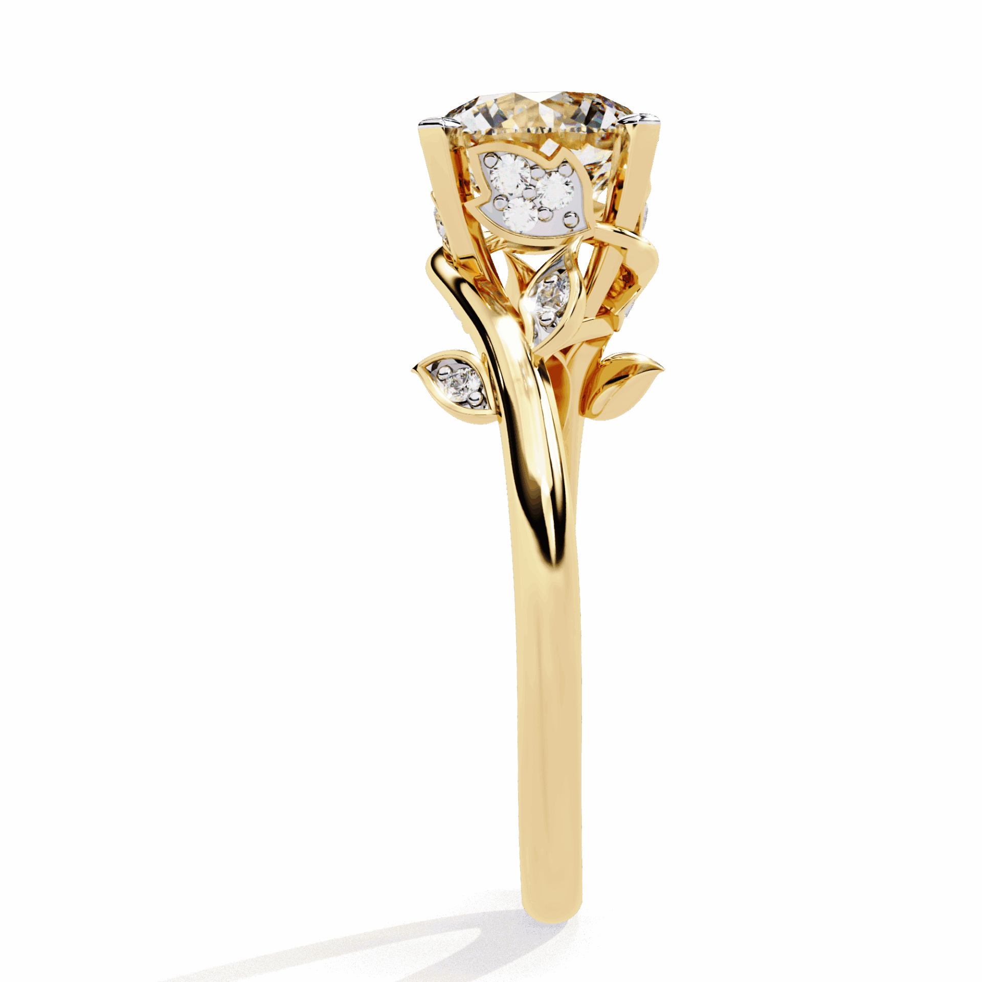 1.75 Carat Round Signature Wear Ring in Moissanite | House of Estara