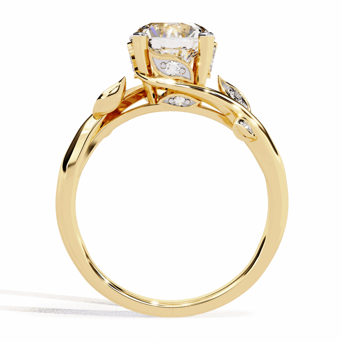 1.75 Carat Round Signature Wear Ring in Moissanite | House of Estara