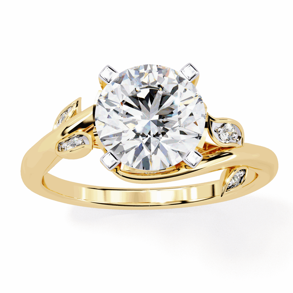 1.75 Carat Round Signature Wear Ring in Moissanite | House of Estara
