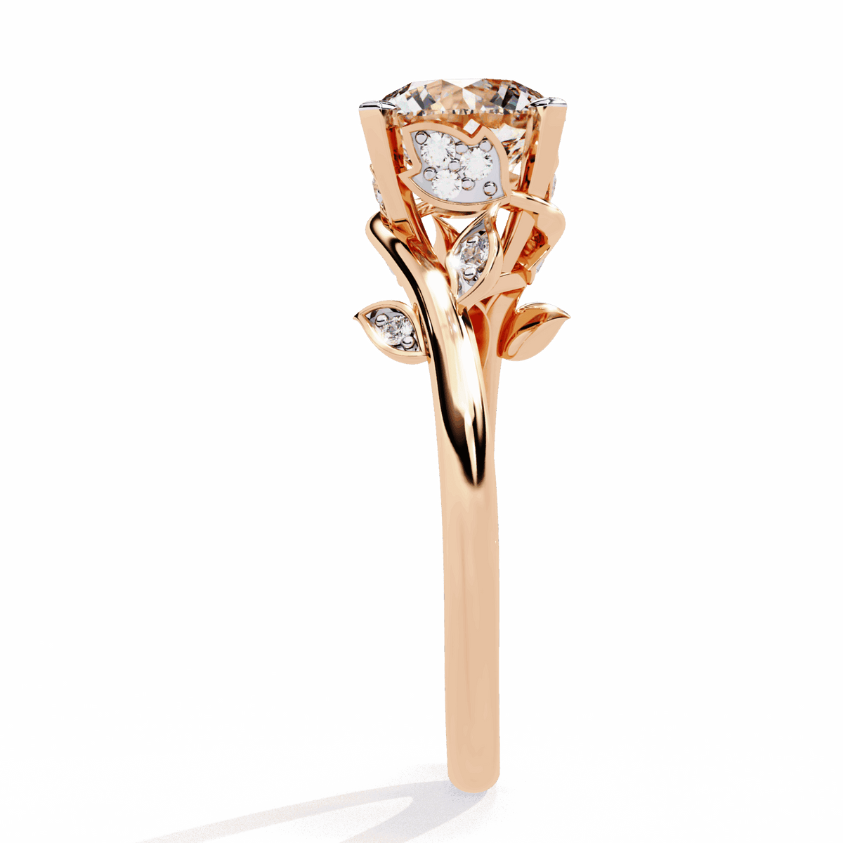 1.75 Carat Round Signature Wear Ring in Moissanite | House of Estara