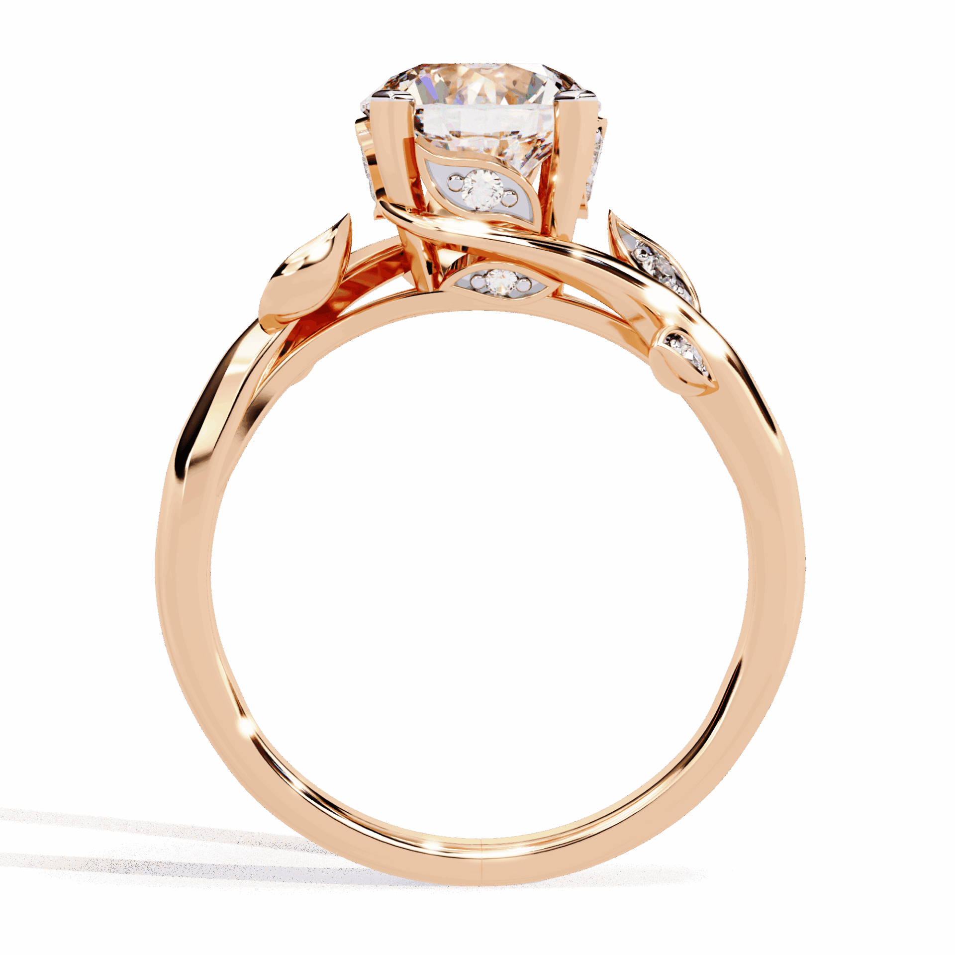 1.75 Carat Round Signature Wear Ring in Moissanite | House of Estara