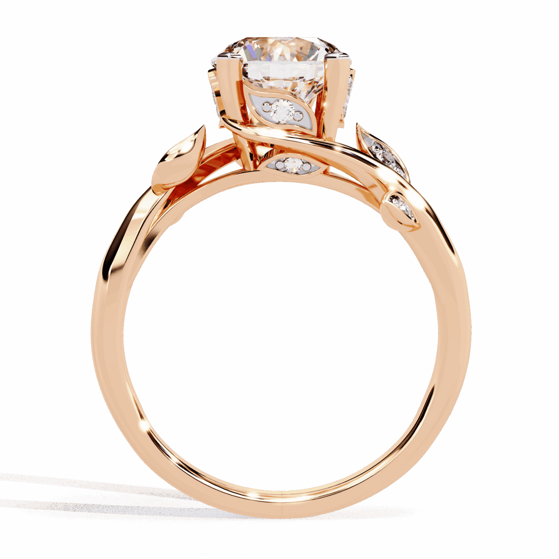 1.75 Carat Round Signature Wear Ring in Moissanite | House of Estara