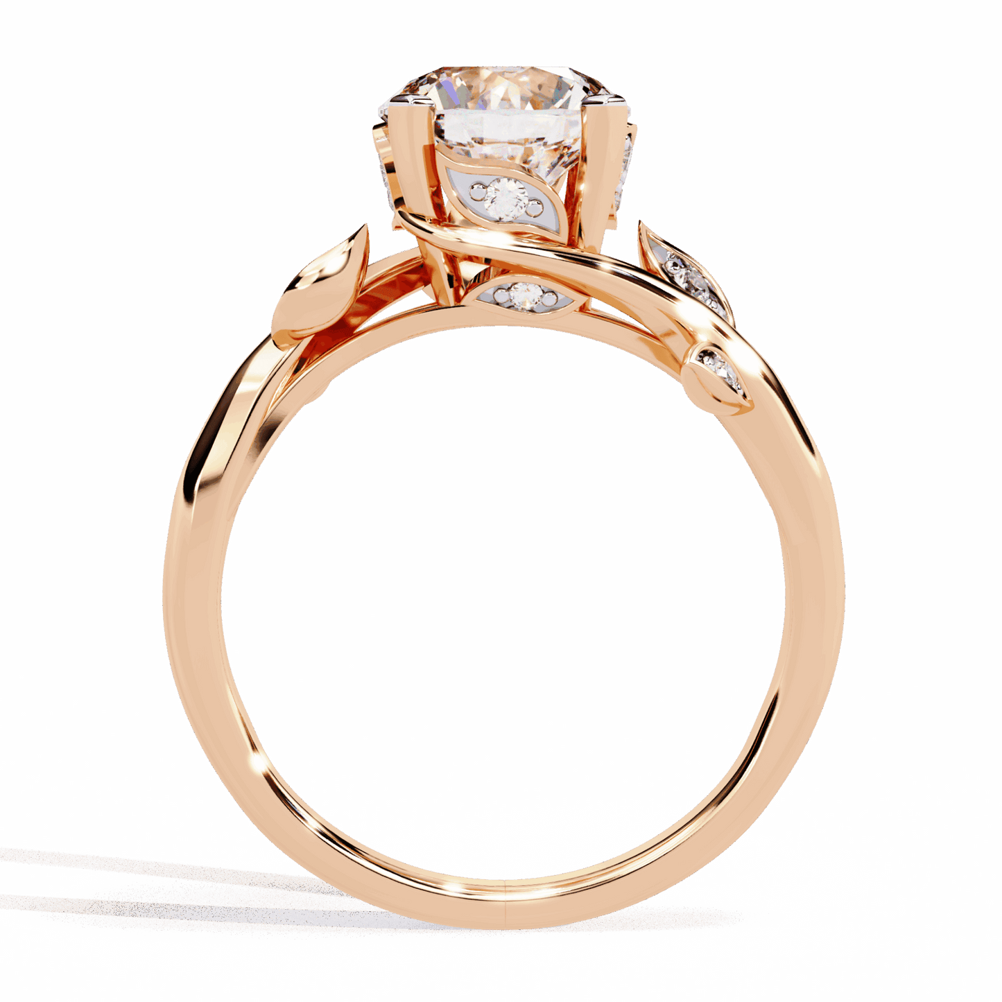 1.75 Carat Round Signature Wear Ring in Moissanite | House of Estara