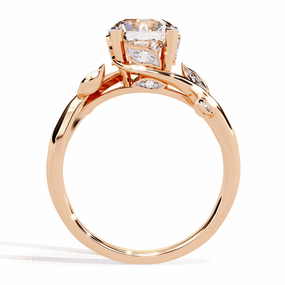 1.75 Carat Round Signature Wear Ring in Moissanite | House of Estara