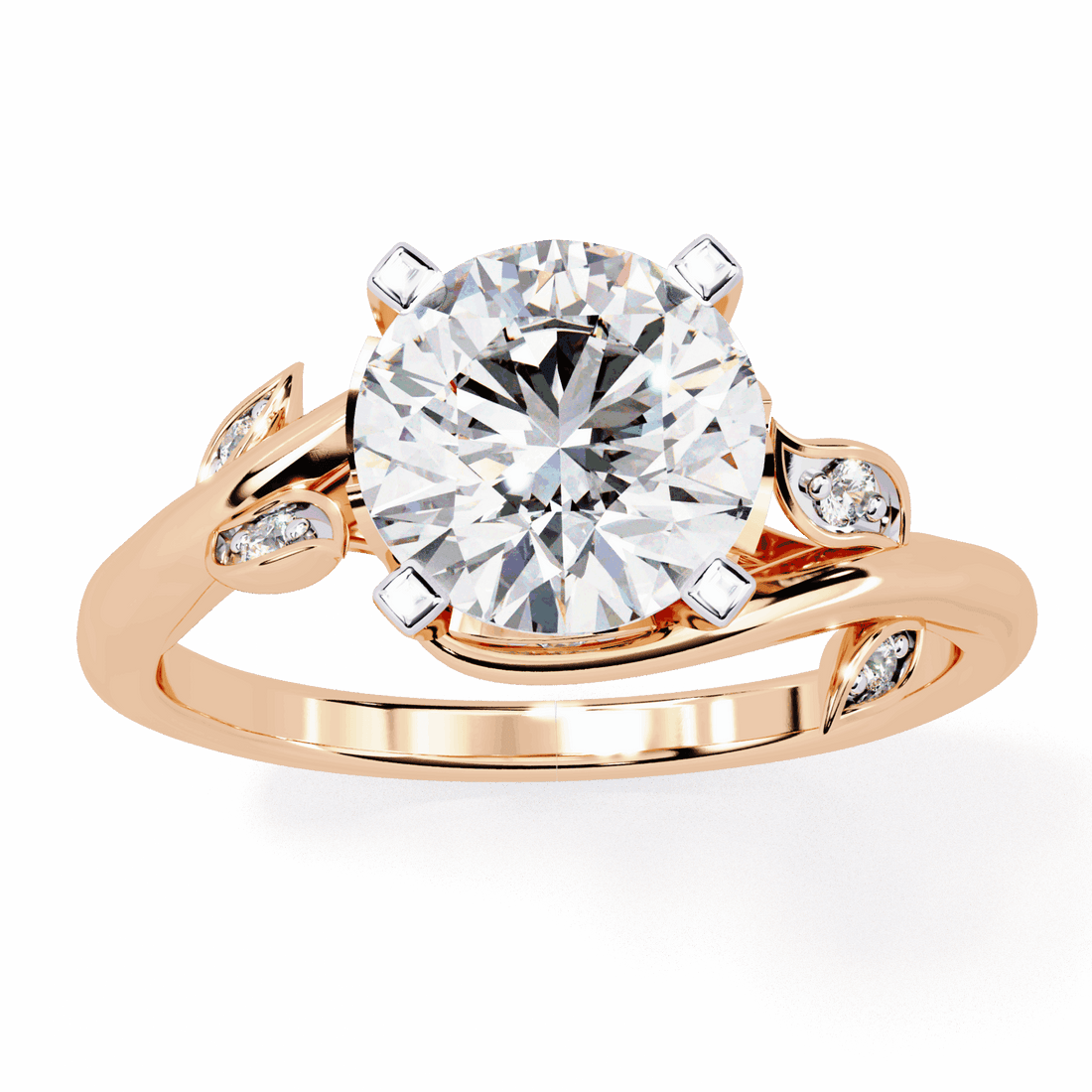 1.75 Carat Round Signature Wear Ring in Moissanite | House of Estara
