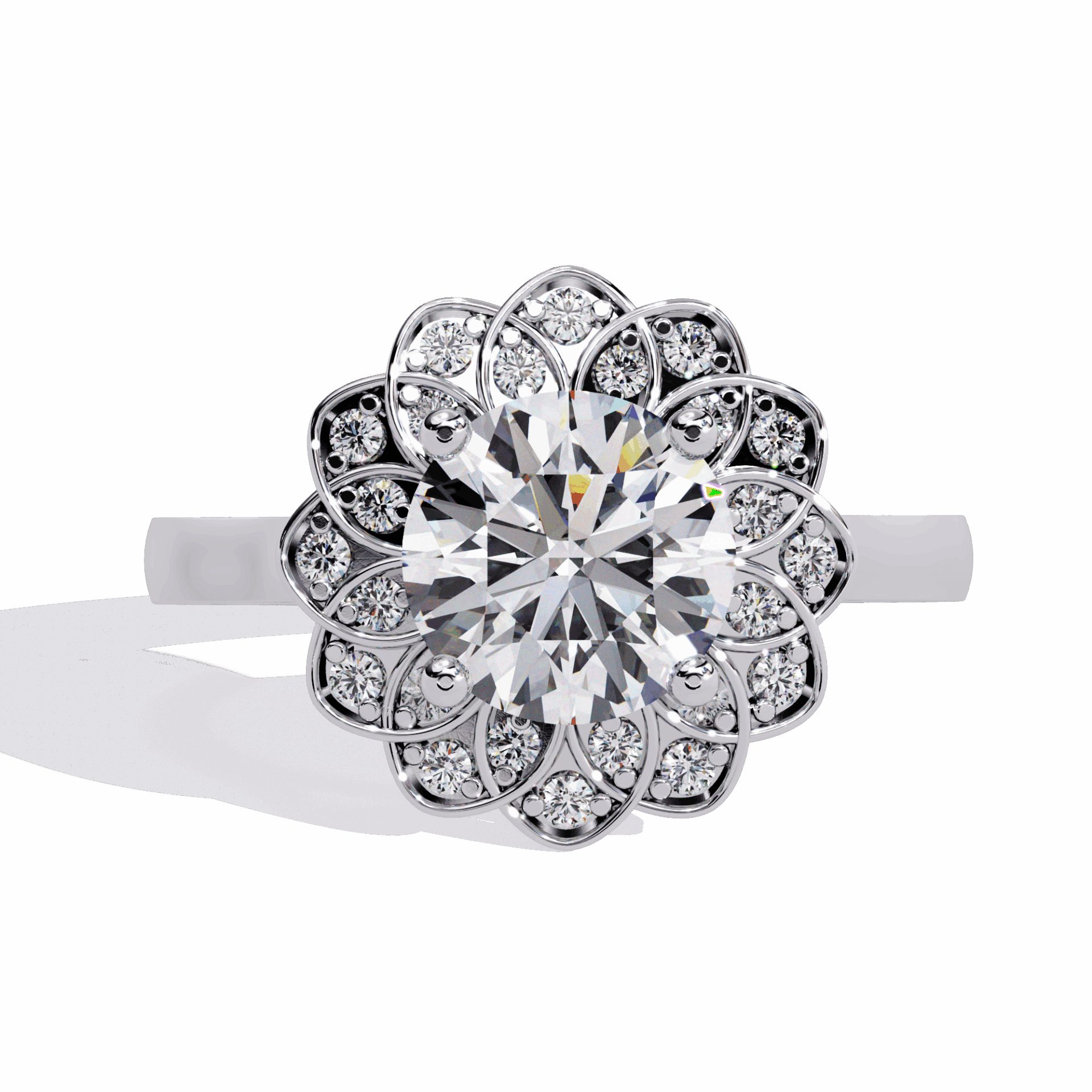 1.5 Carat Round Essential Ring in Moissanite | House of Estara