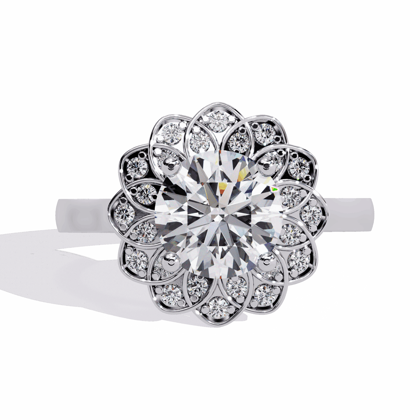 1.5 Carat Round Essential Ring in Moissanite | House of Estara