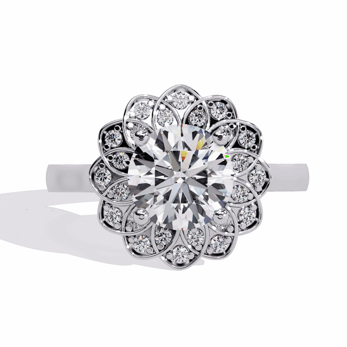 1.5 Carat Round Essential Ring in Moissanite | House of Estara