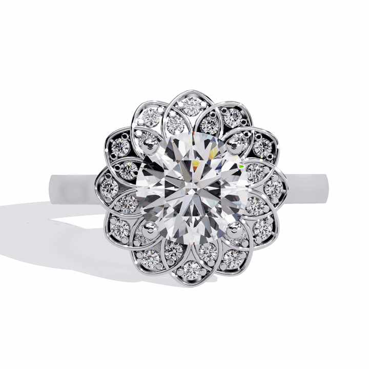 1.5 Carat Round Essential Ring in Moissanite | House of Estara
