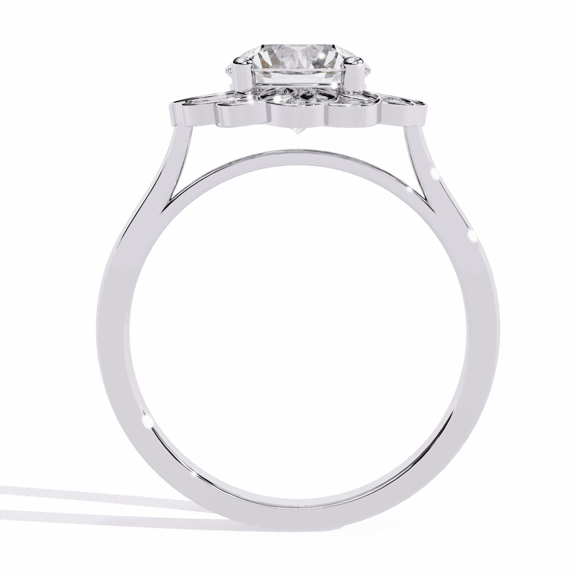 1.5 Carat Round Essential Ring in Moissanite | House of Estara