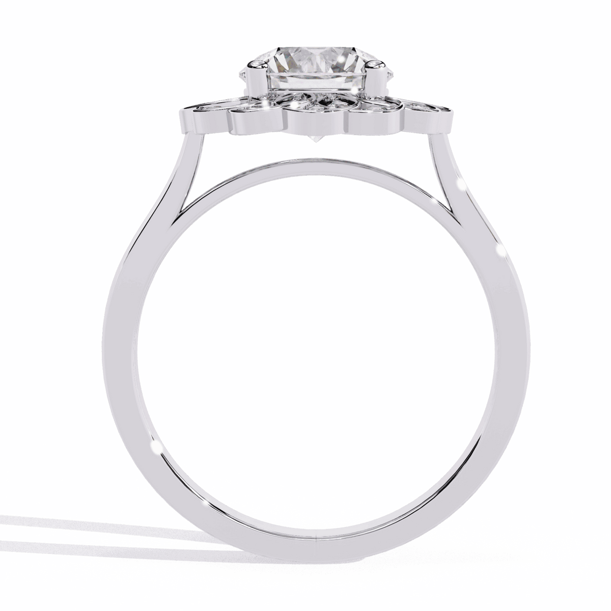 1.5 Carat Round Essential Ring in Moissanite | House of Estara