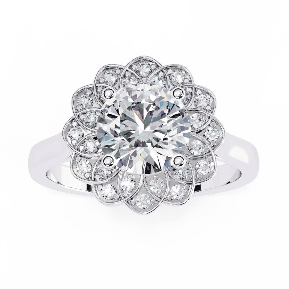 1.5 Carat Round Essential Ring in Moissanite | House of Estara