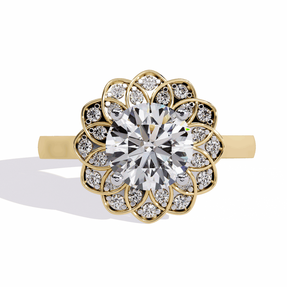 1.5 Carat Round Essential Ring in Moissanite | House of Estara