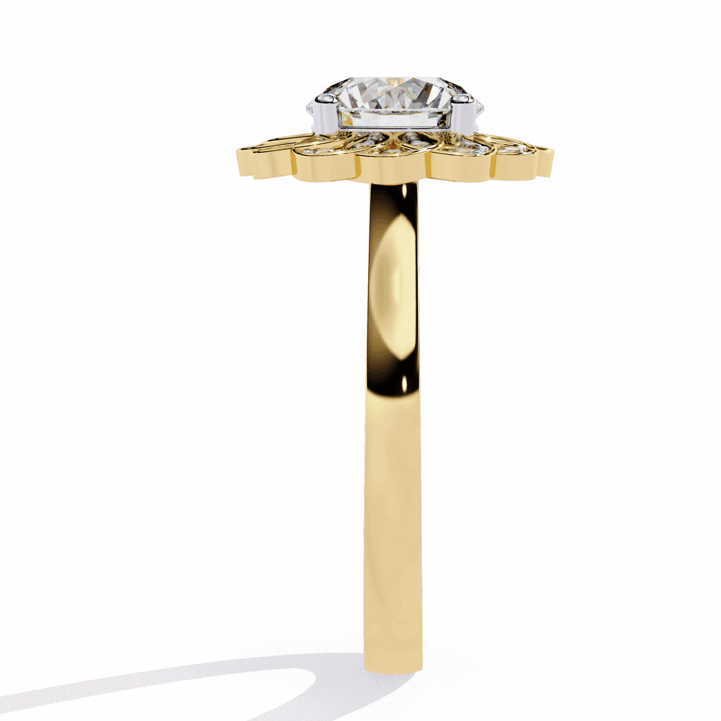 1.5 Carat Round Essential Ring in Moissanite | House of Estara