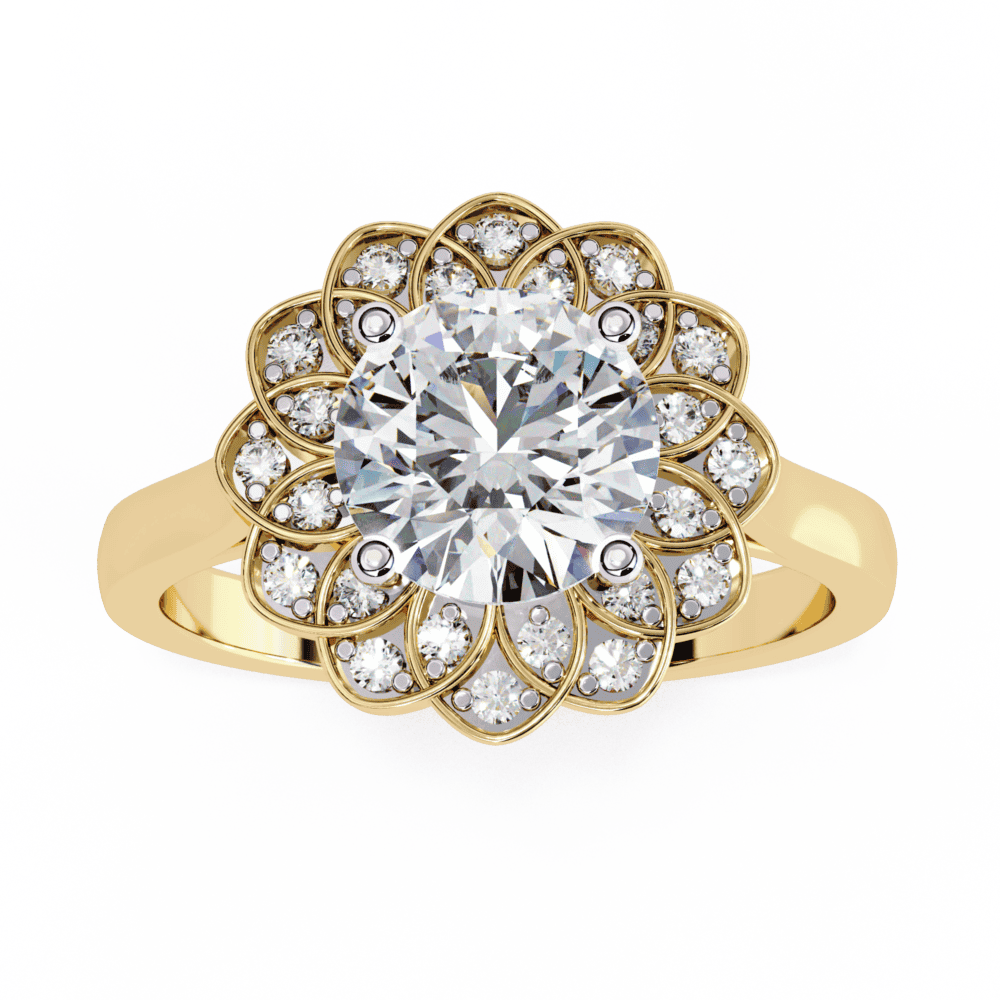 1.5 Carat Round Essential Ring in Moissanite | House of Estara