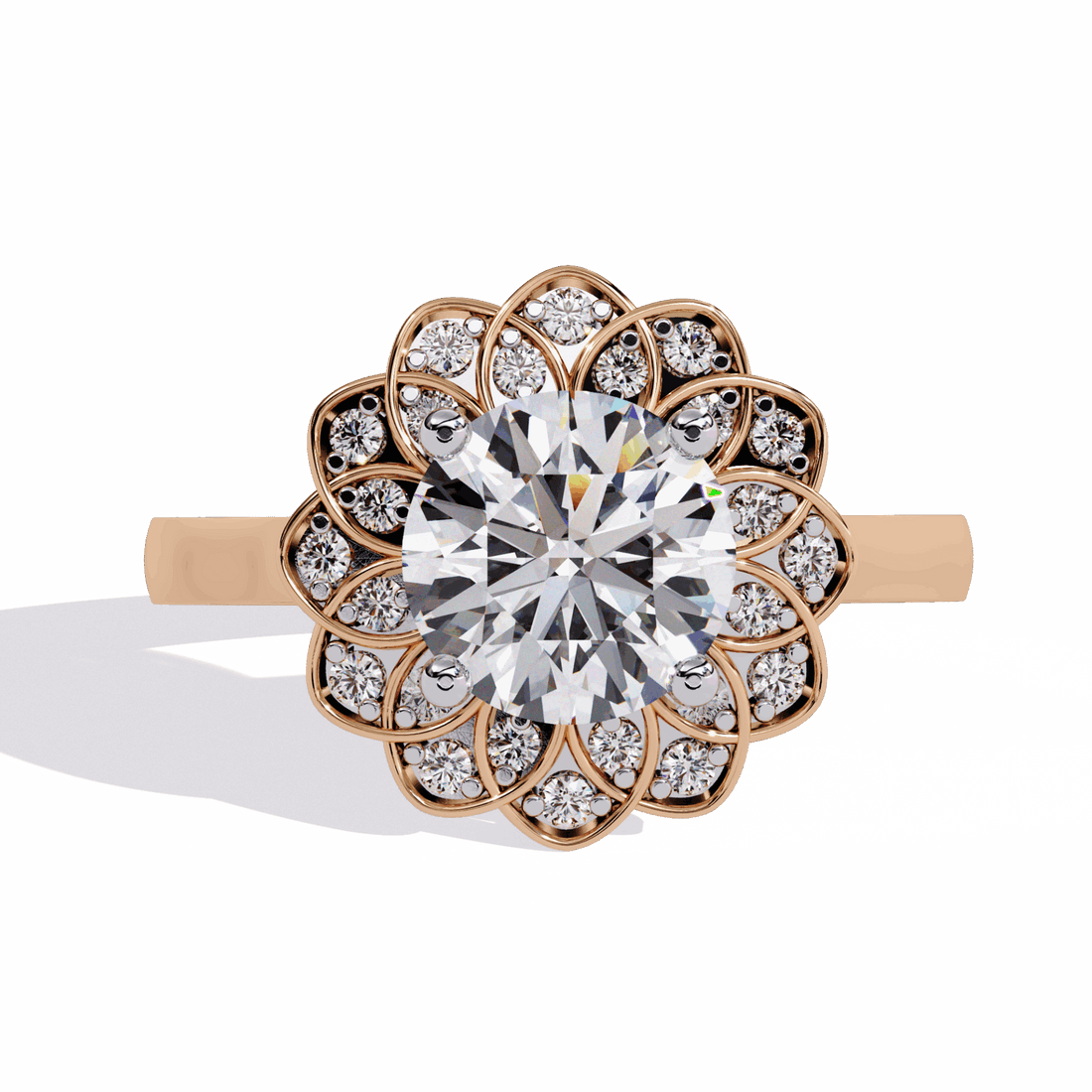 1.5 Carat Round Essential Ring in Moissanite | House of Estara