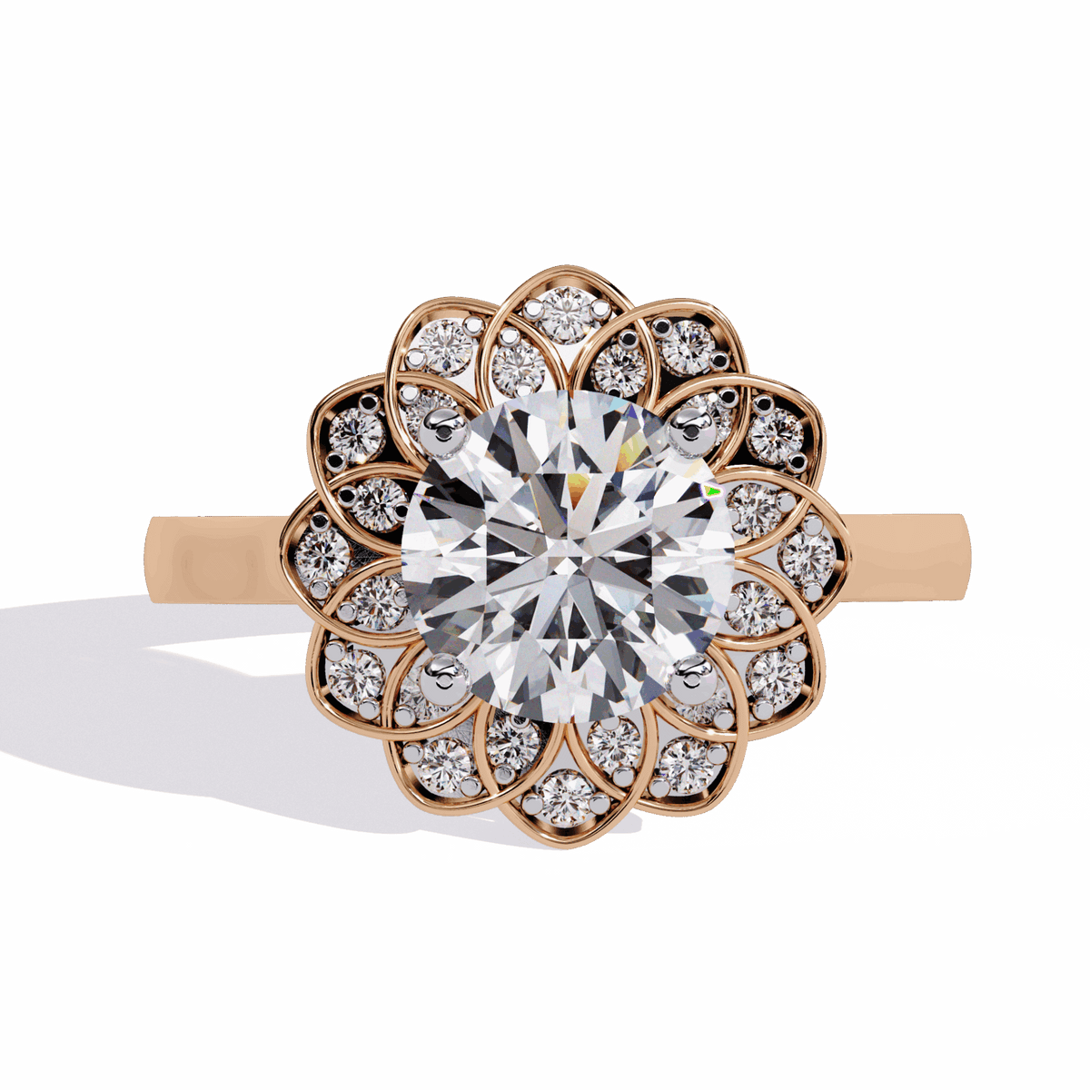1.5 Carat Round Essential Ring in Moissanite | House of Estara