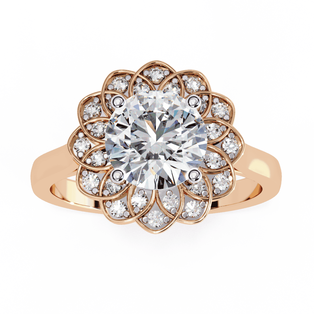 1.5 Carat Round Essential Ring in Moissanite | House of Estara