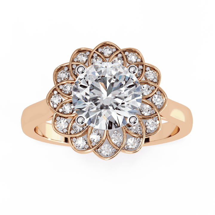 1.5 Carat Round Essential Ring in Moissanite | House of Estara