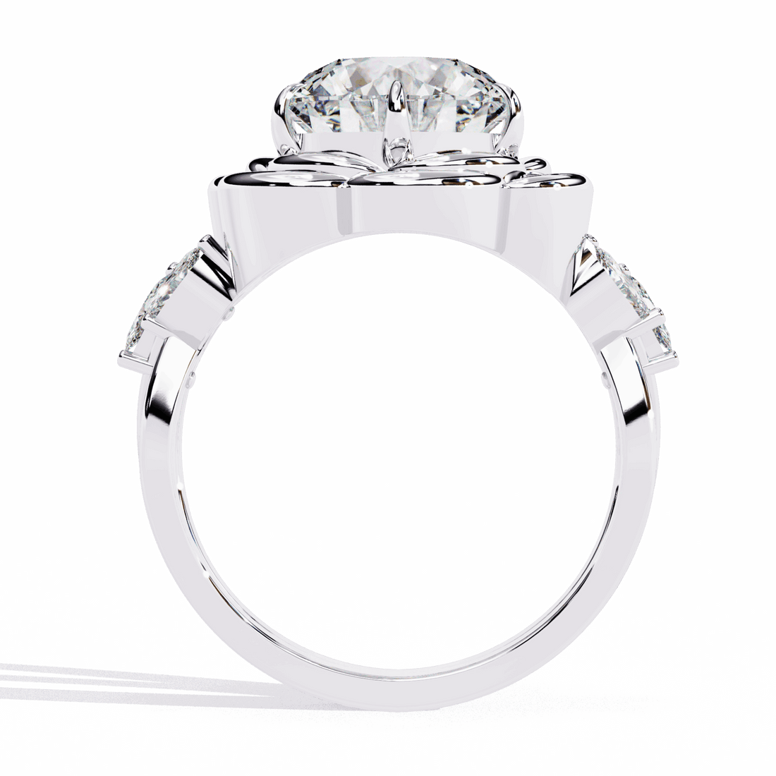 2.25 Carat Round Modern Essential Ring in Moissanite | House of Estara