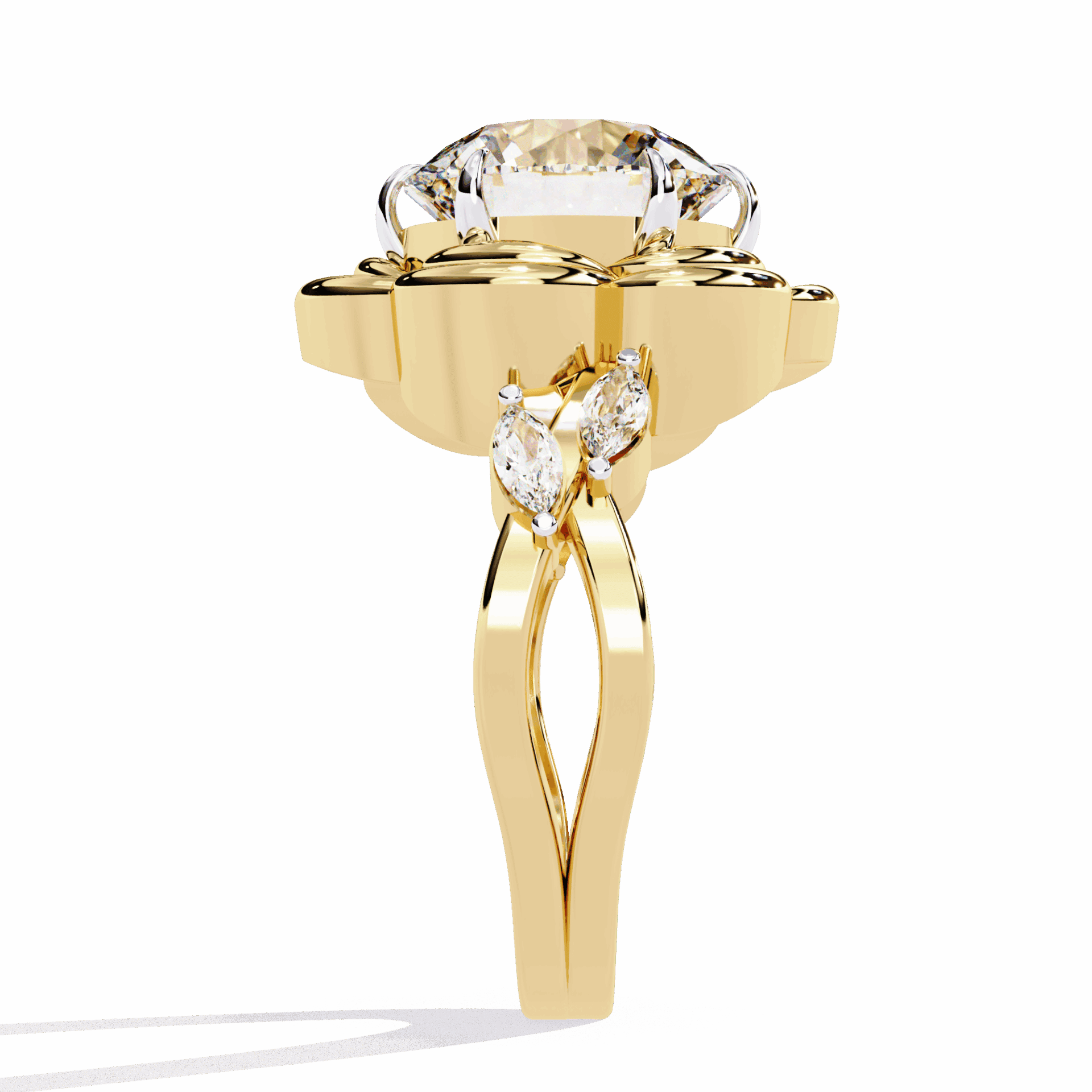2.25 Carat Round Modern Essential Ring in Moissanite | House of Estara