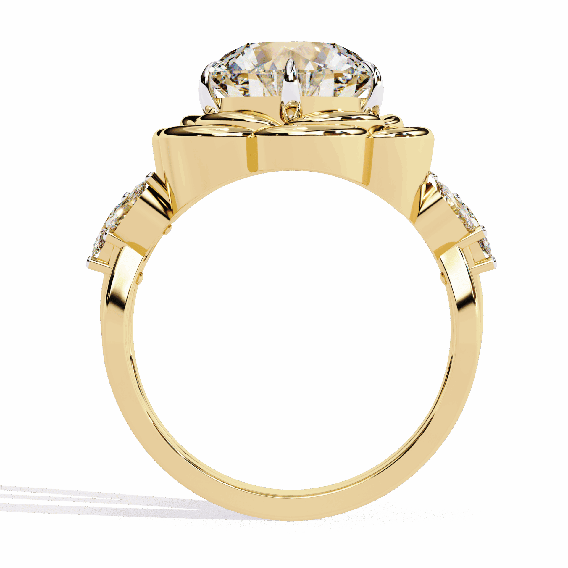 2.25 Carat Round Modern Essential Ring in Moissanite | House of Estara