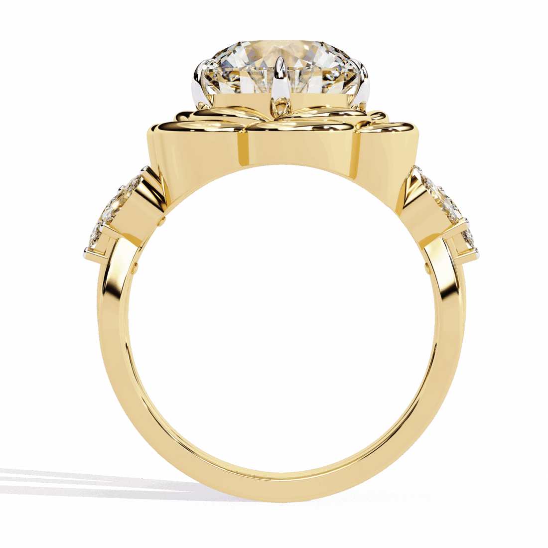 2.25 Carat Round Modern Essential Ring in Moissanite | House of Estara