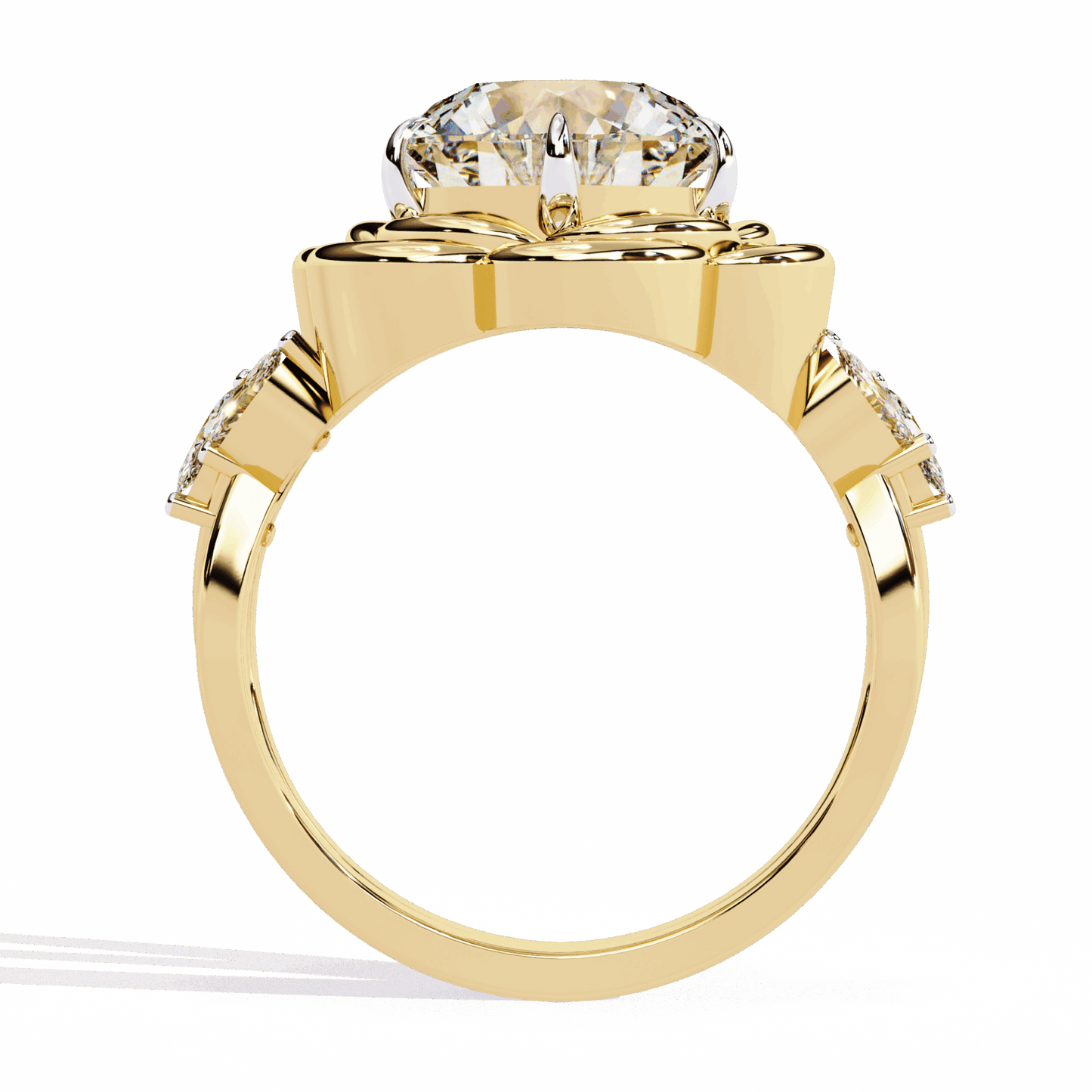 2.25 Carat Round Modern Essential Ring in Moissanite | House of Estara