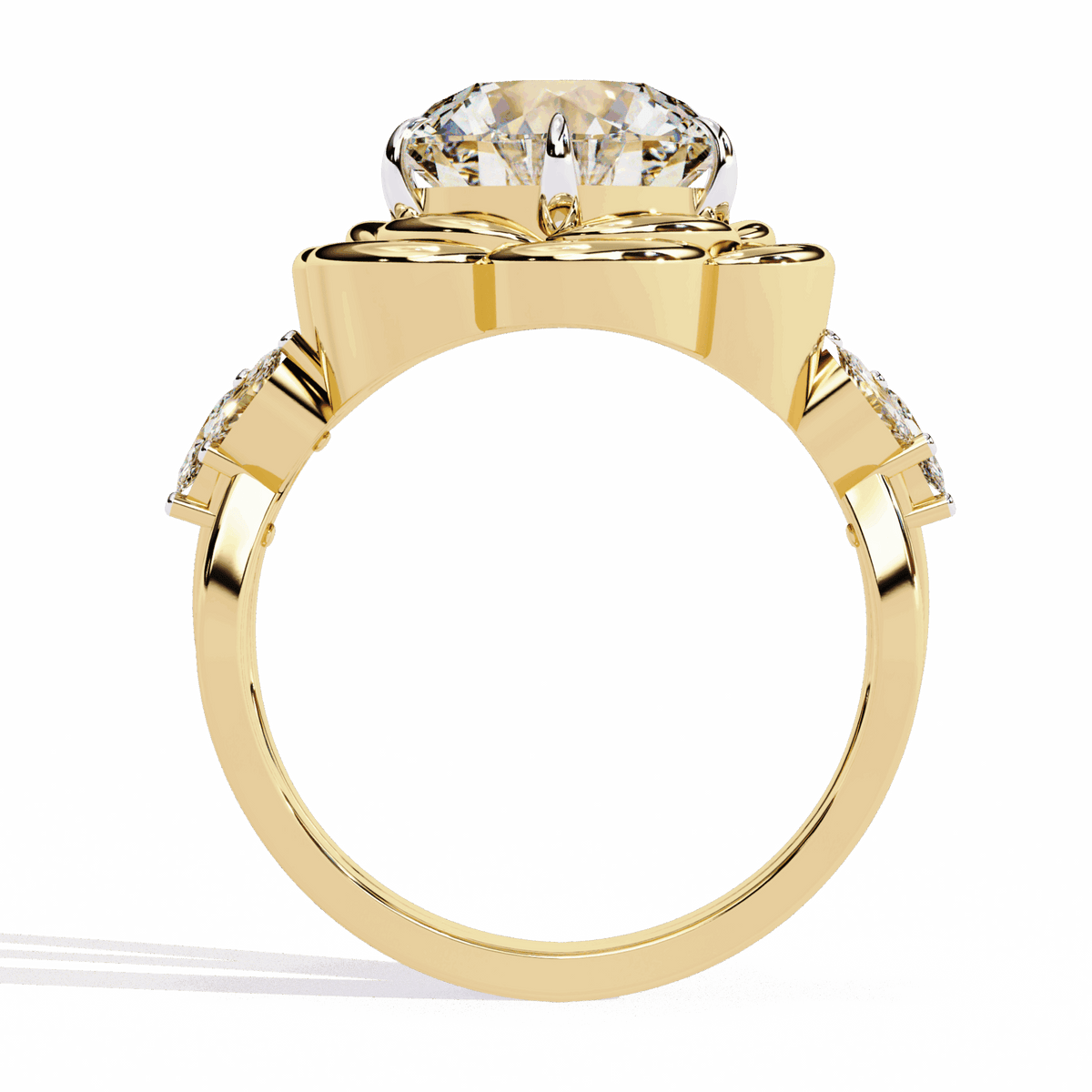 2.25 Carat Round Modern Essential Ring in Moissanite | House of Estara