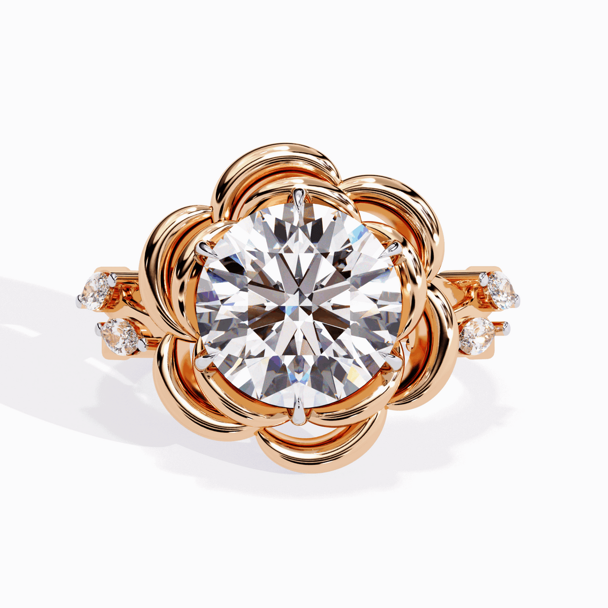 2.25 Carat Round Modern Essential Ring in Moissanite | House of Estara
