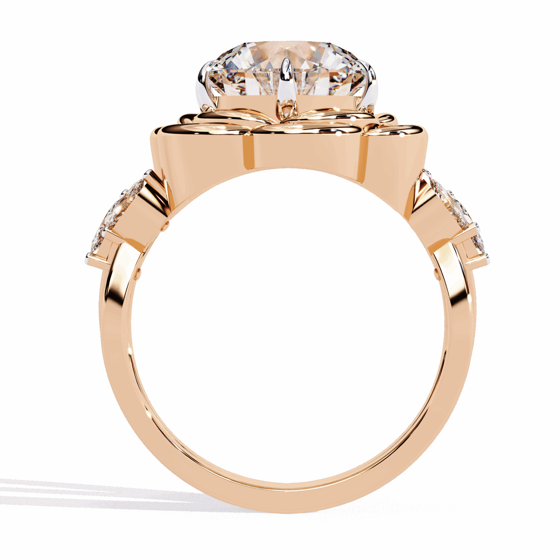 2.25 Carat Round Modern Essential Ring in Moissanite | House of Estara
