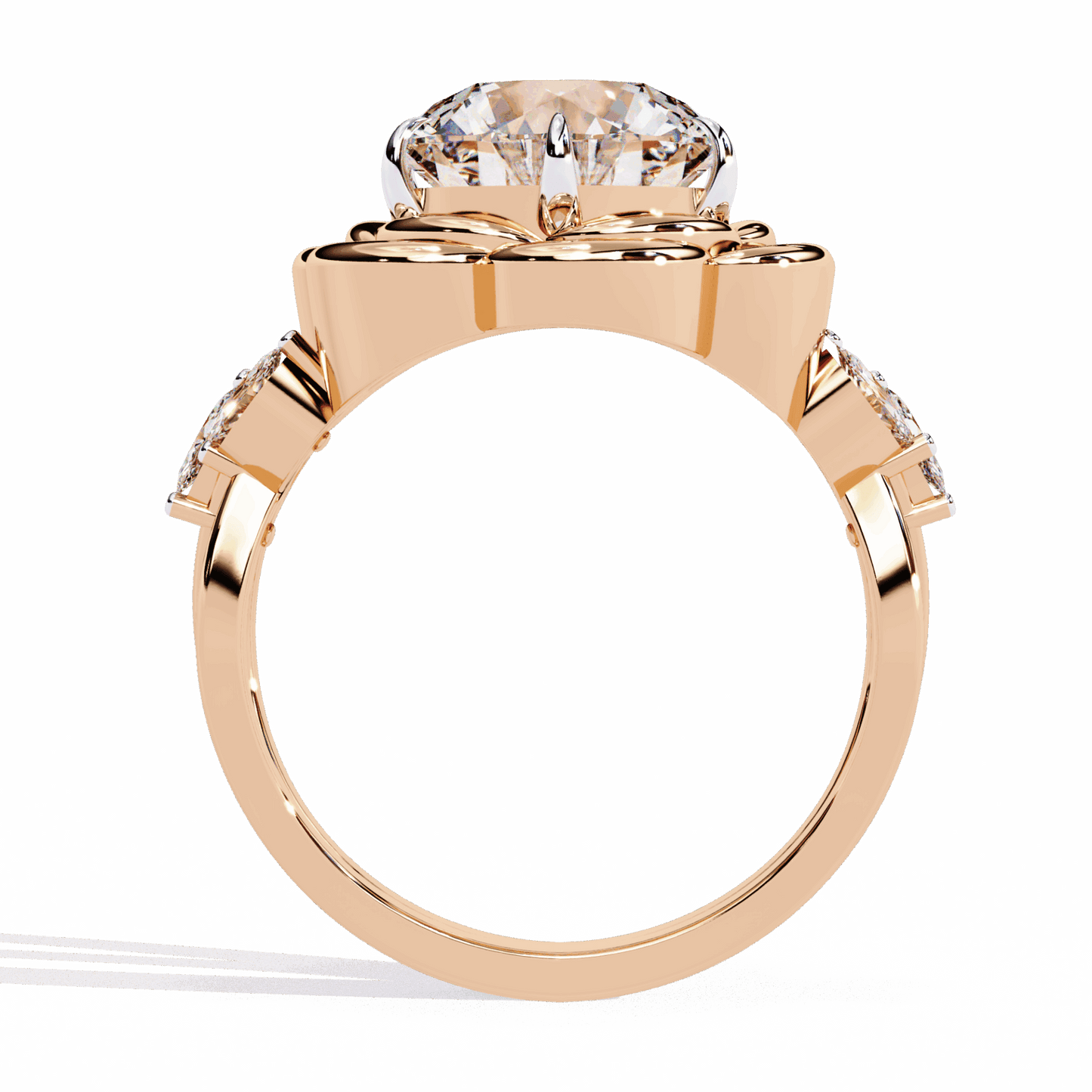 2.25 Carat Round Modern Essential Ring in Moissanite | House of Estara